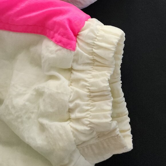 Vintage Ocean Pacific OP Pink & White Puffer Jacket Women's Size Large - X-Large - Picture 12 of 16